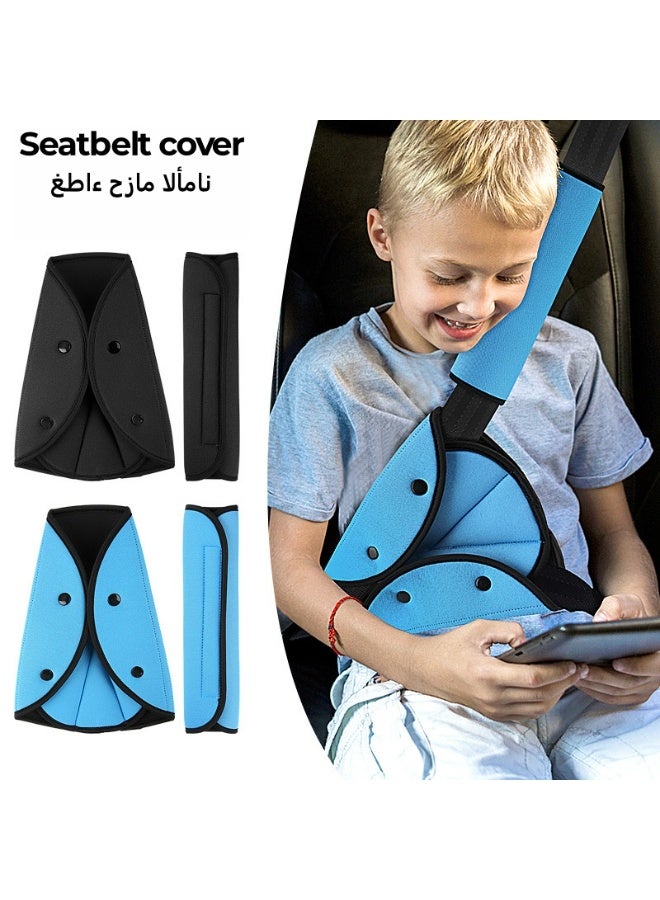 غطية حزام أمان للأطفال ناعمة، وسادة كتف واقية، تنفسية، لطيف على البشرة، مناسبة للأطفال الصغار، حجم عالمي لجميع السيارات - Image 1